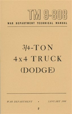 Manuel technique DODGE WC 4X4 et 6X6 1941.1945 weapon carrier ARBOUX livre revue 